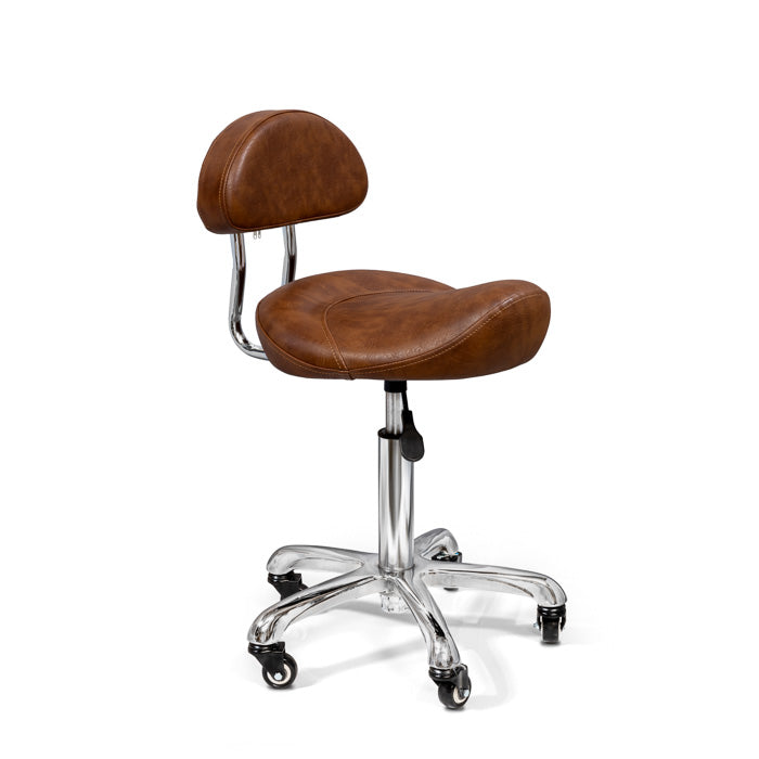 Amazon.com: MWOSEN Saddle Stool Chair with Backrest and Foot Ring,  Ergonomic Rolling Esthetician Seat for Salon, Tattoo Shop, Spa, Facial lash  Home, Dentist Clinic, Esthetician Chair, Black : Beauty & Personal Care